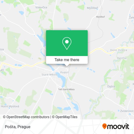 Карта Pošta