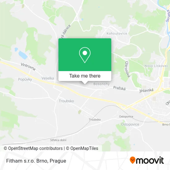 Карта Fitham s.r.o. Brno