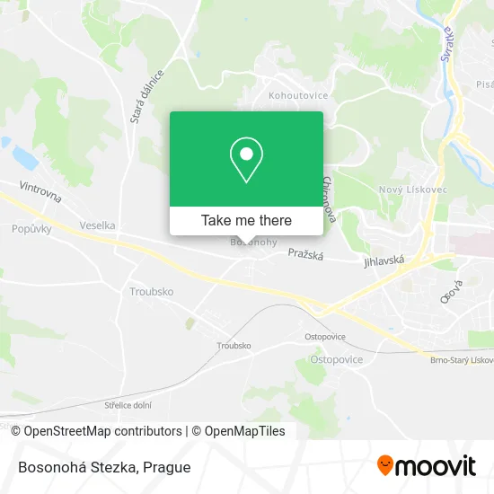 Карта Bosonohá Stezka