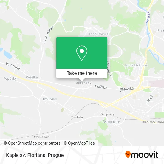 Kaple sv. Floriána map