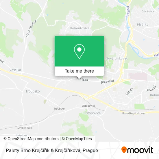 Palety Brno Krejčiřík & Krejčiříková map