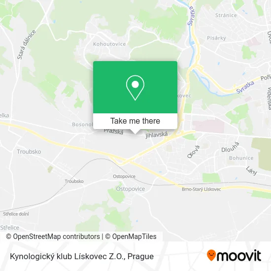 Kynologický klub Lískovec Z.O. map