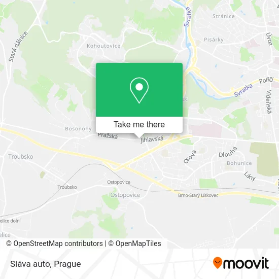 Карта Sláva auto