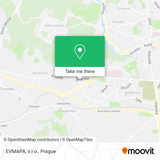 Карта EVMAPA, s.r.o.