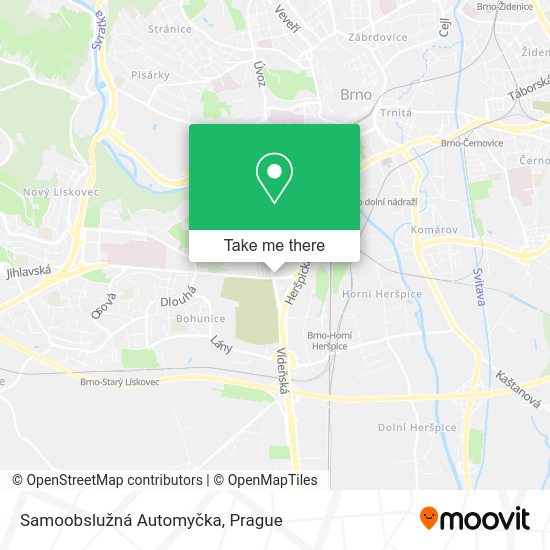 Карта Samoobslužná Automyčka