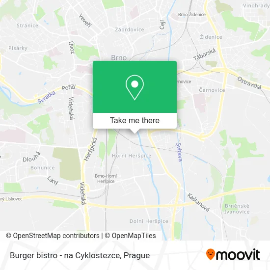 Карта Burger bistro - na Cyklostezce
