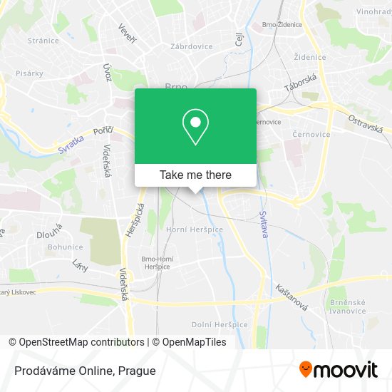 Карта Prodáváme Online