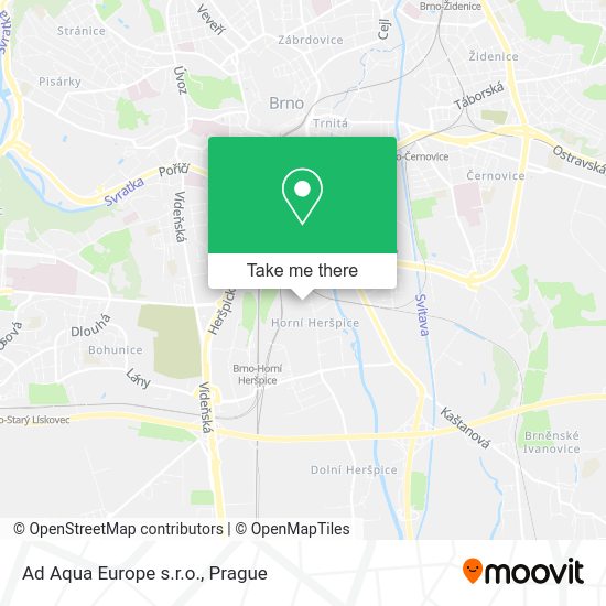 Карта Ad Aqua Europe s.r.o.