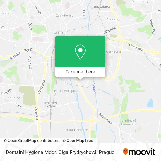 Карта Dentální Hygiena Mddr. Olga Frydrychová