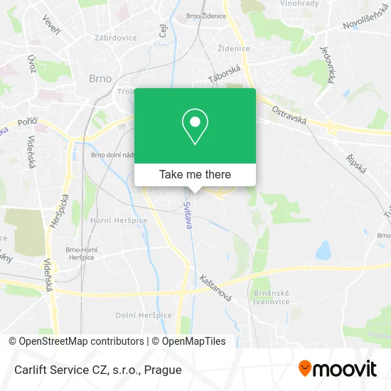 Карта Carlift Service CZ, s.r.o.