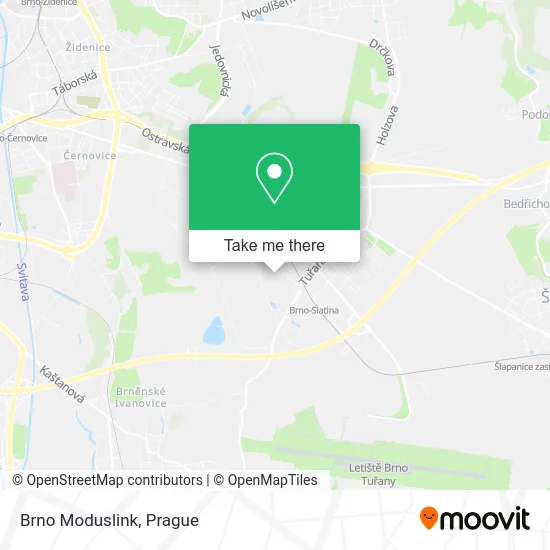 Карта Brno Moduslink