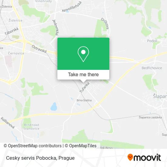 Карта Cesky servis Pobocka