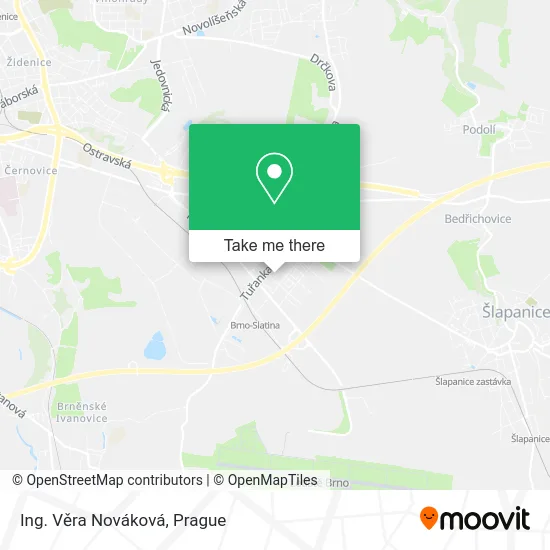Карта Ing. Věra Nováková