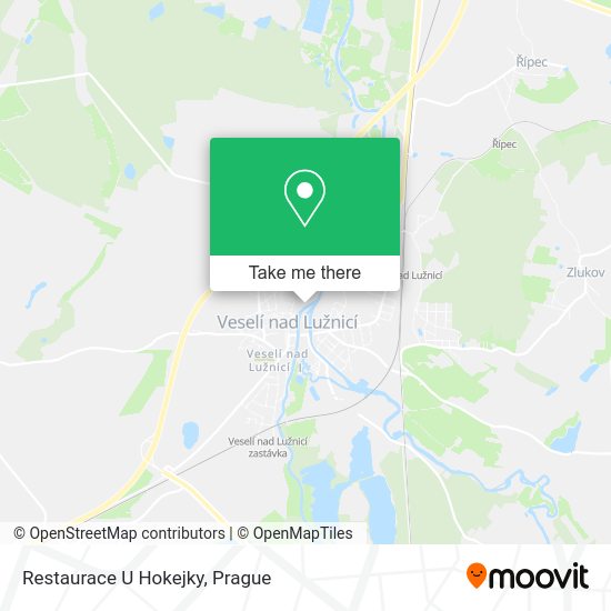 Карта Restaurace U Hokejky