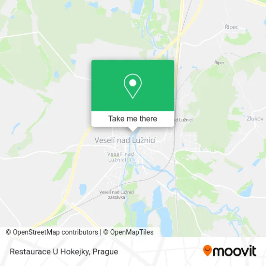 Карта Restaurace U Hokejky