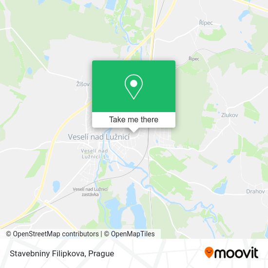 Карта Stavebniny Filipkova