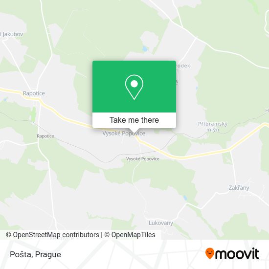 Карта Pošta