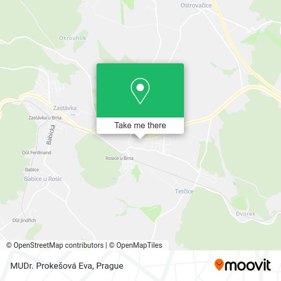 Карта MUDr. Prokešová Eva