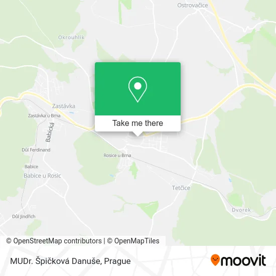 Карта MUDr. Špičková Danuše