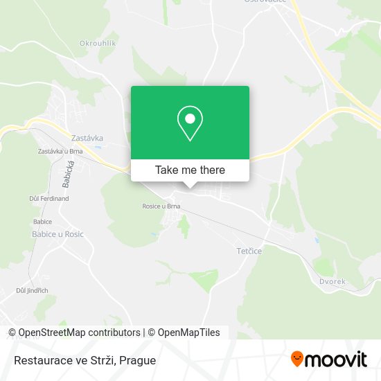 Карта Restaurace ve Strži