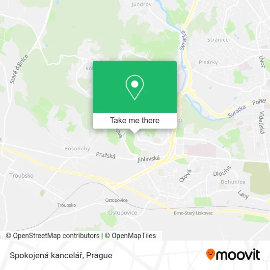 Карта Spokojená kancelář
