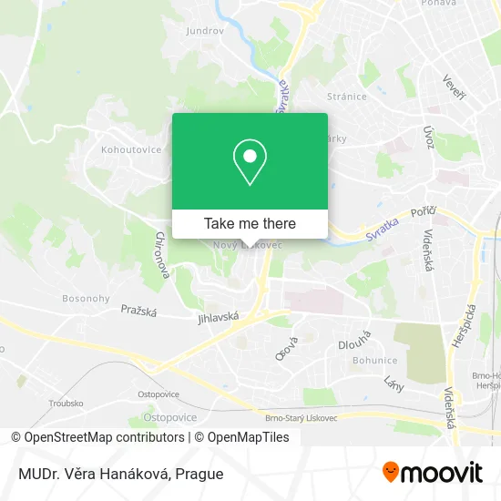 MUDr. Věra Hanáková map