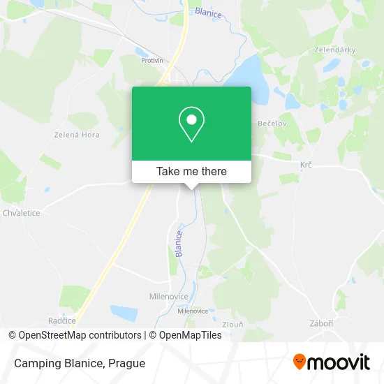 Карта Camping Blanice