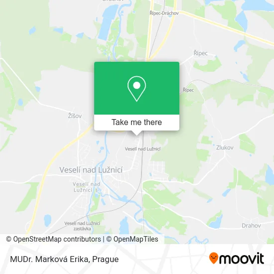 Карта MUDr. Marková Erika