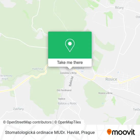 Карта Stomatologická ordinace MUDr. Havlát