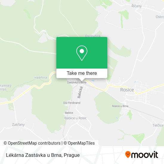 Карта Lékárna Zastávka u Brna