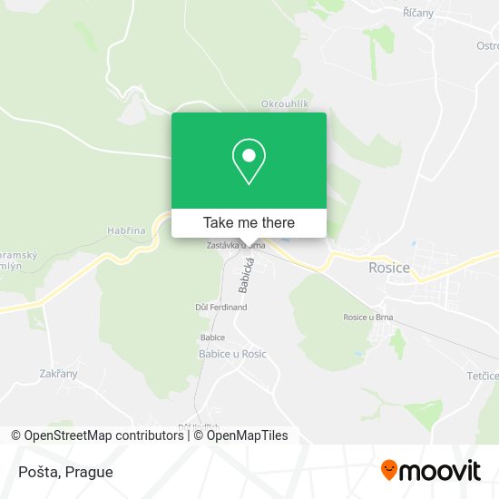 Карта Pošta