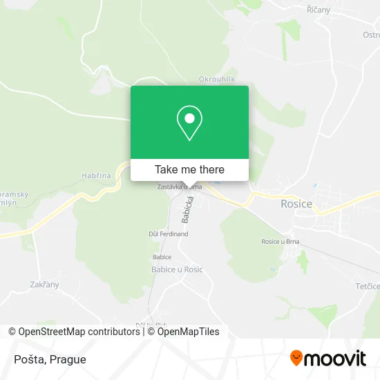 Карта Pošta