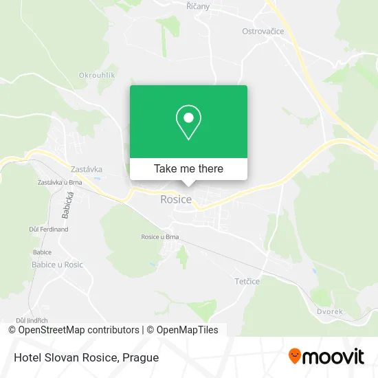 Карта Hotel Slovan Rosice