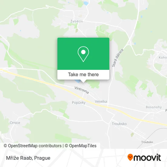 Карта Mříže Raab