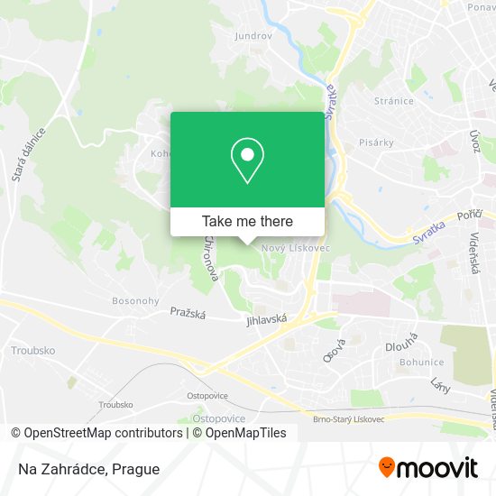 Карта Na Zahrádce