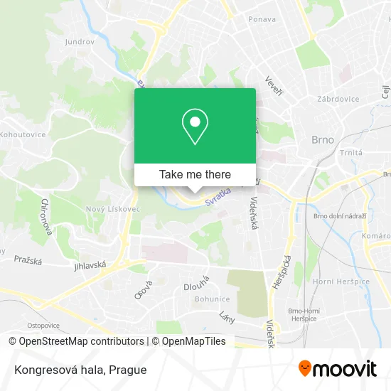 Карта Kongresová hala