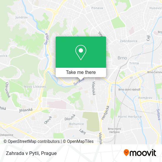 Карта Zahrada v Pytli