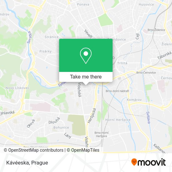 Карта Kávéeska