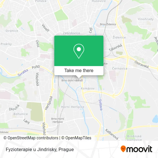 Карта Fyzioterapie u Jindrisky