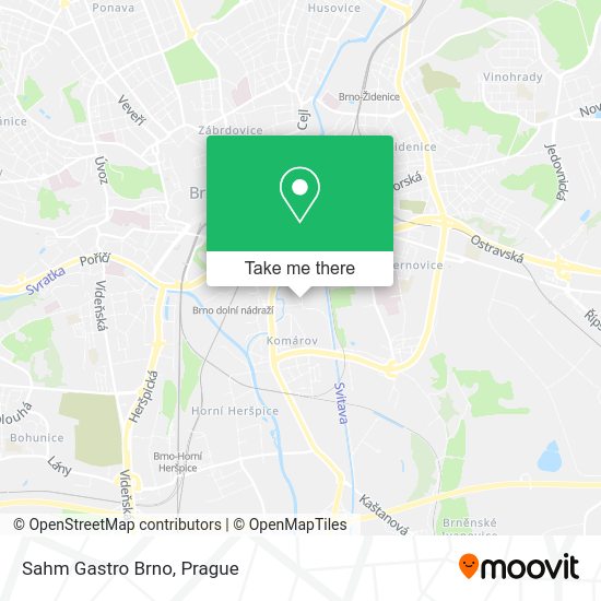 Карта Sahm Gastro Brno