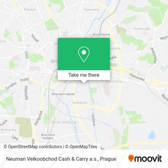 Карта Neuman Velkoobchod Cash & Carry a.s.
