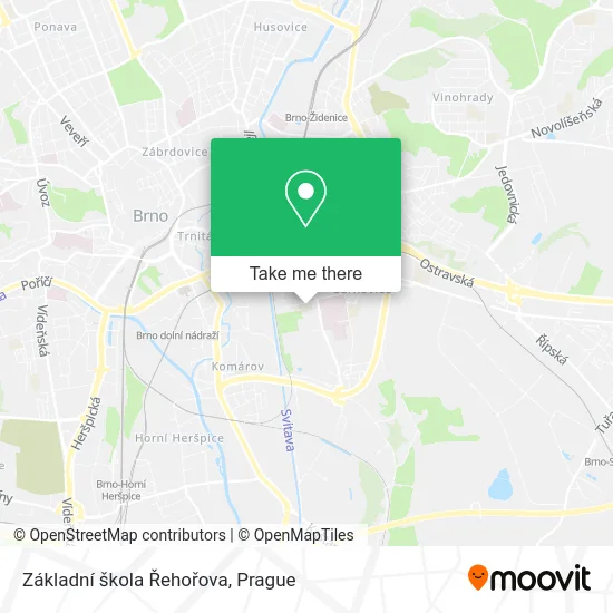 Карта Základní škola Řehořova
