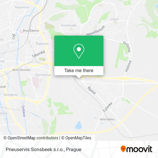 Карта Pneuservis Sonsbeek s.r.o.