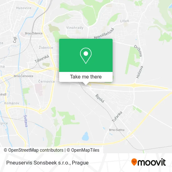 Карта Pneuservis Sonsbeek s.r.o.