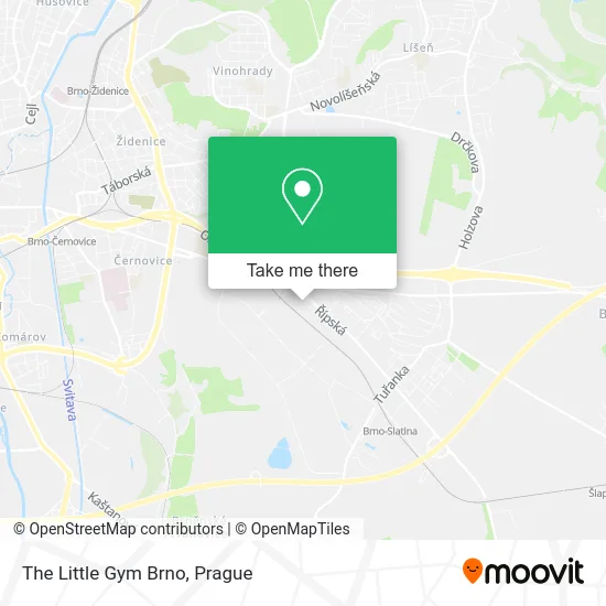 Карта The Little Gym Brno