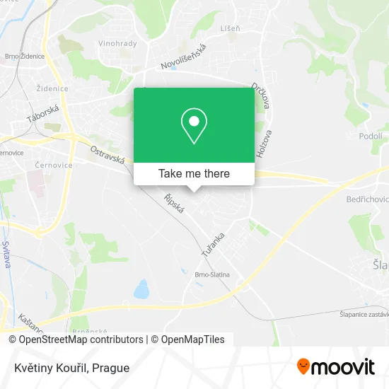 Květiny Kouřil map
