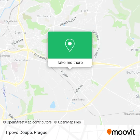 Карта Trpovo Doupe