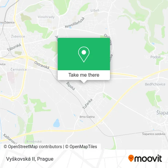 Карта Vyškovská II