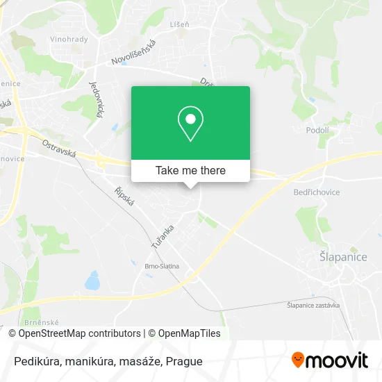 Карта Pedikúra, manikúra, masáže