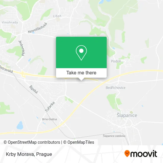 Карта Krby Morava